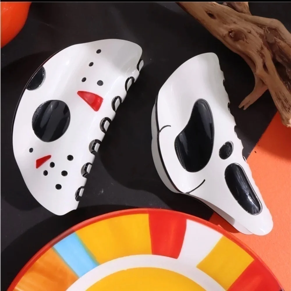 3 For $35 👻 Ghost Face Acrylic Acetate Hair Clip
